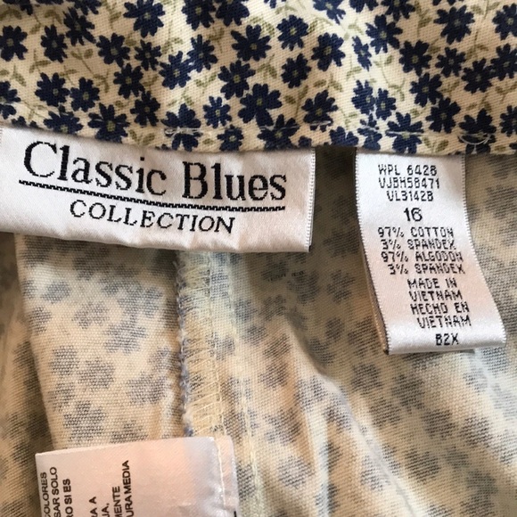 Classic Blues Collection Capris. Size 16 - Picture 7 of 8
